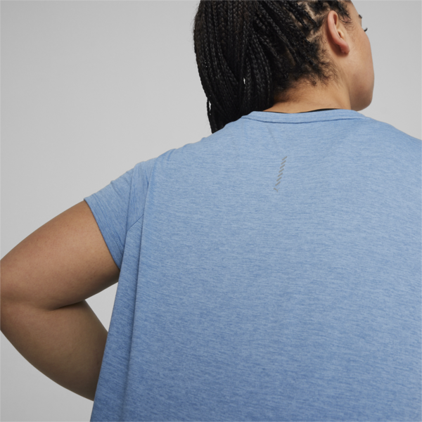 Run Favourite Heather Running Tee Women, Zen Blue Heather, large-MEX
