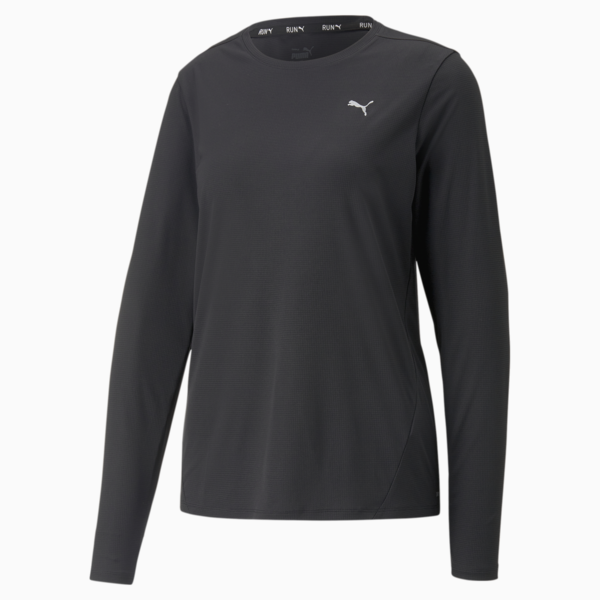 RUN FAVOURITE LS Tee Women, PUMA Black, large-ZAF