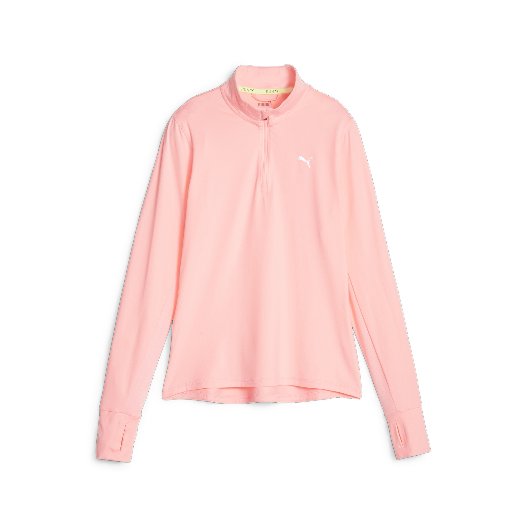 Women's Puma RUN FAVOURITE Quarter-Zip Running Top, Pink, Size XS, Clothing