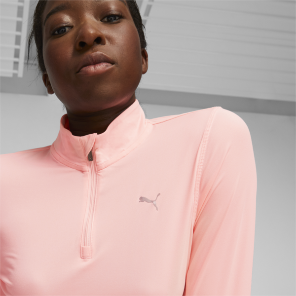 RUN FAVOURITE Quarter-Zip Running Top Women, Koral Ice, large-ZAF