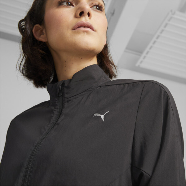 RUN FAVOURITE Woven Running Jacket Women, PUMA Black, large-ZAF