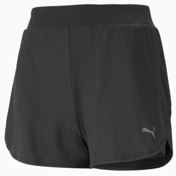 Shorts de training Studio Flow para mujer, PUMA Black, large-ARG