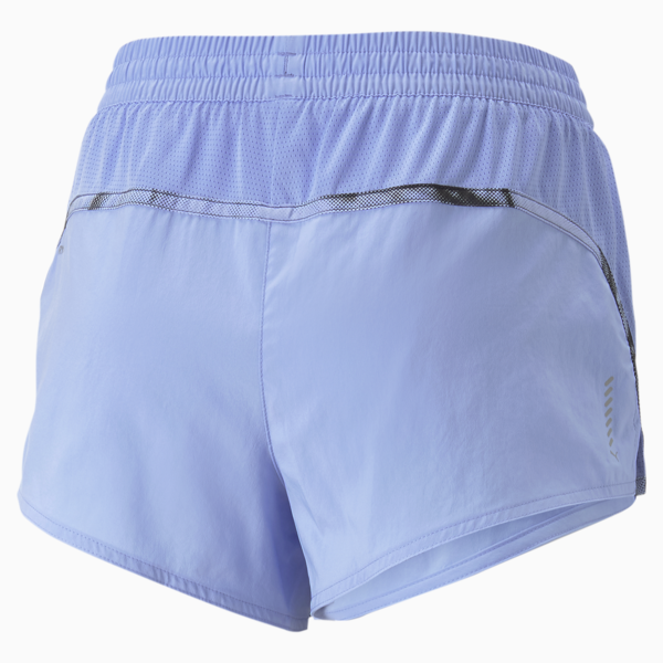 Shorts de running Favourite Velocity 3'' para mujer, Elektro Purple, large-ARG