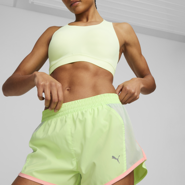 Shorts de running Favourite Velocity 3'' para mujer, Speed Green, large-ARG