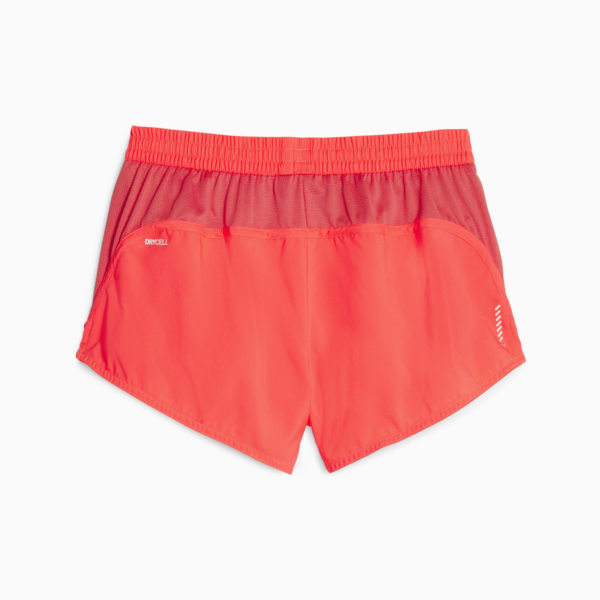 Shorts de running Favourite Velocity 3'' para mujer, Fire Orchid, large-ARG