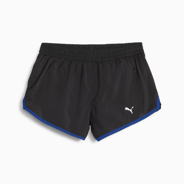 Shorts de running Favourite Velocity 3'' para mujer, PUMA Black-Ultra Blue, large-ARG