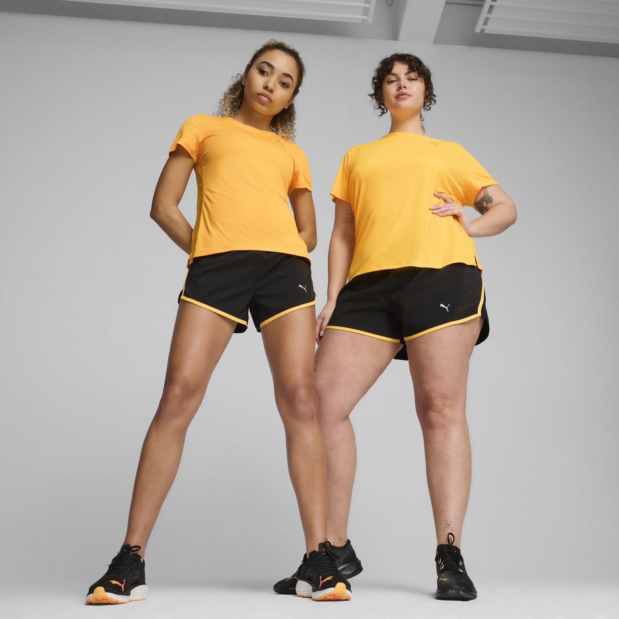 Puma shorts womens yellow on sale