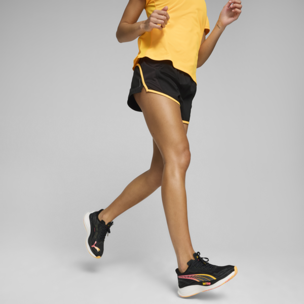 RUN FAVOURITE Velocity 3'' Running Shorts Women, PUMA Black-w Sunstream, large-ZAF