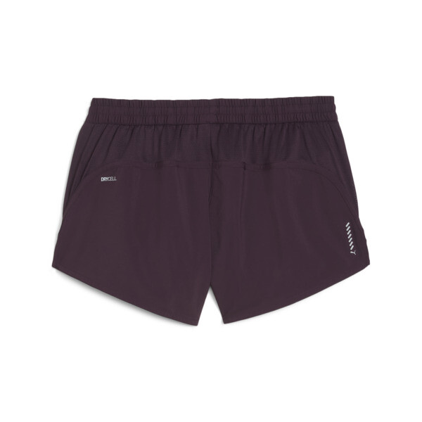 Shorts de running Favourite Velocity 3'' para mujer, Midnight Plum, large-ARG