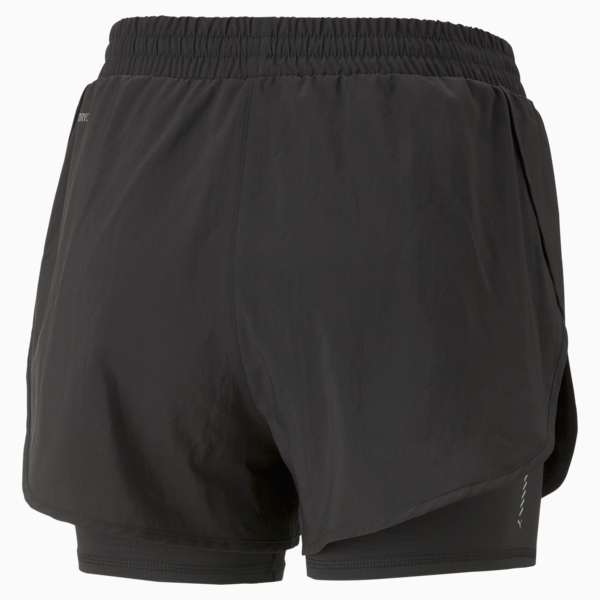 Shorts de running 2 en 1 Run Favourite para mujer, PUMA Black, large-ARG