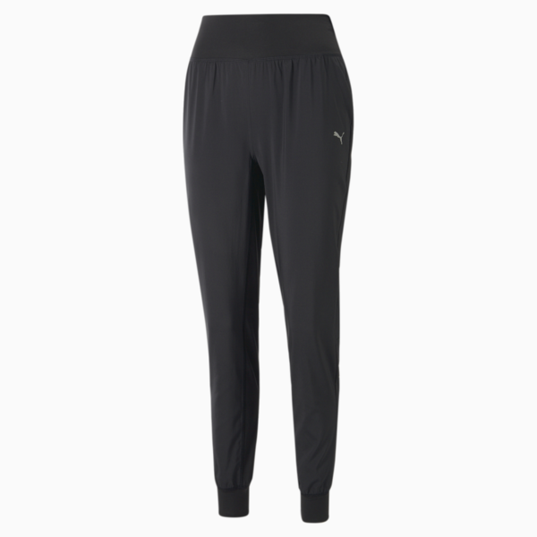 Pantalones cónicos de running Run Favourite para mujer, PUMA Black, large-ARG
