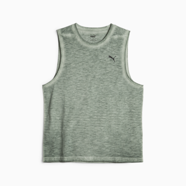 Studio Foundation Wash Training Tank Top Men, Eucalyptus, large-ZAF