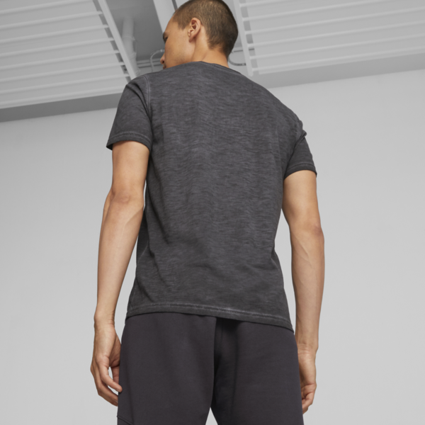 Studio Foundation Wash Training Tee Men, PUMA Black, large-ZAF