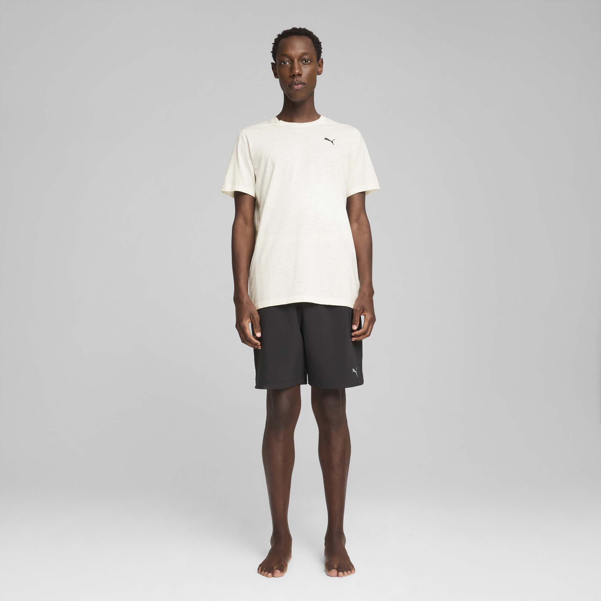 Studio Foundation Wash trainings-T-shirt voor Heren, Grijs, Maat L | PUMA