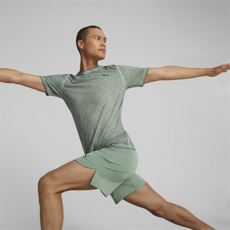 

Men's PUMA STUDIO FOUNDATION WASH T-Shirt, Eucalyptus