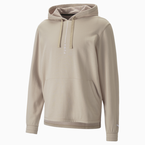 Studio Plastic-Free Training Hoodie Men, Granola, large-ZAF