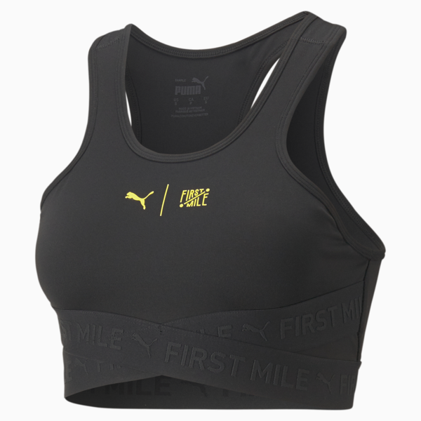 PUMA x First Mile High Impact Running Bra Women, PUMA Black, large-ZAF