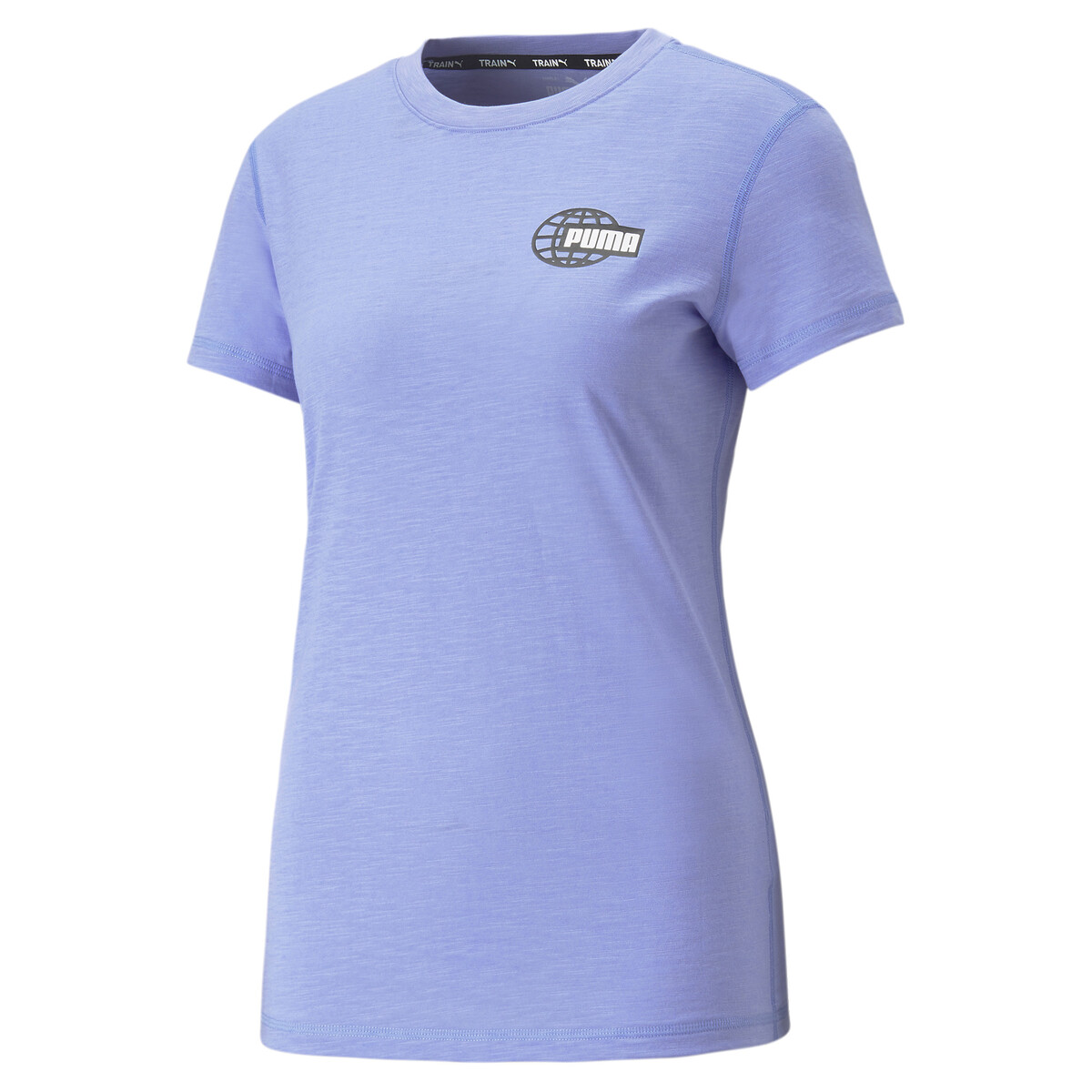 Graphic T-Shirt Running Women in Elektro Purple by PUMA, Medium