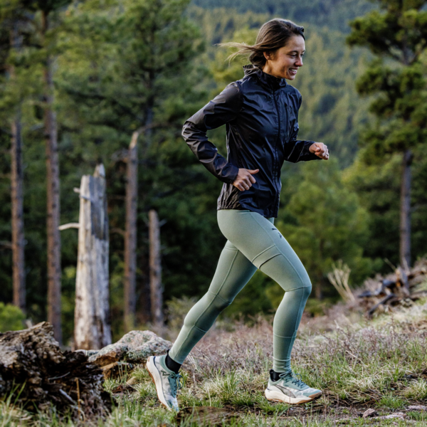 SEASONS Full-Length Trail Running Tights Women, Eucalyptus, large-ZAF