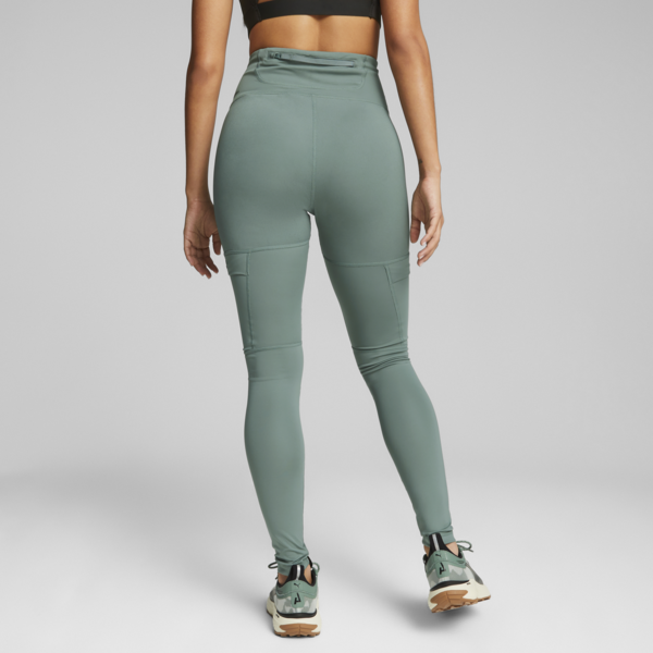 SEASONS Full-Length Trail Running Tights Women, Eucalyptus, large-ZAF