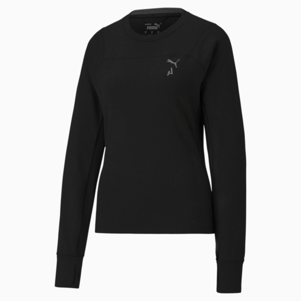 SEASONS rainCELL Long Sleeve Trail Running Top Women, PUMA Black, large-ZAF