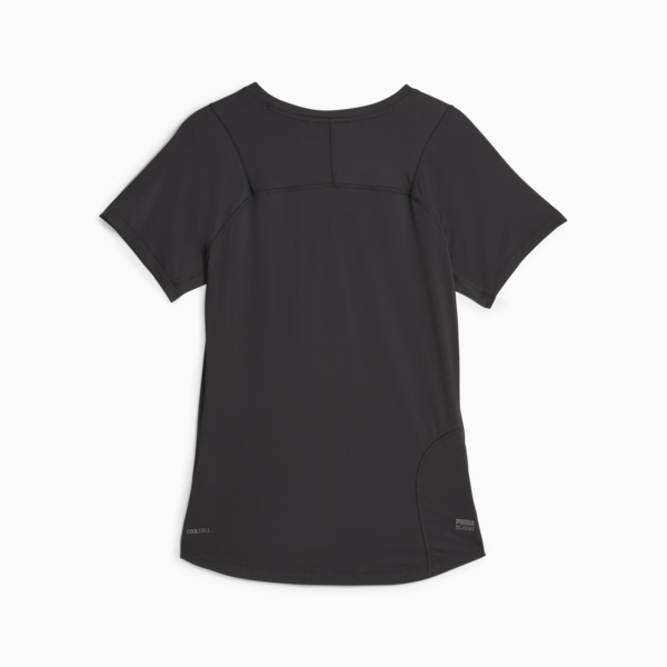 SEASONS Women's coolCELL Trail Running Tee, PUMA Black-PUMA Black, large-ZAF