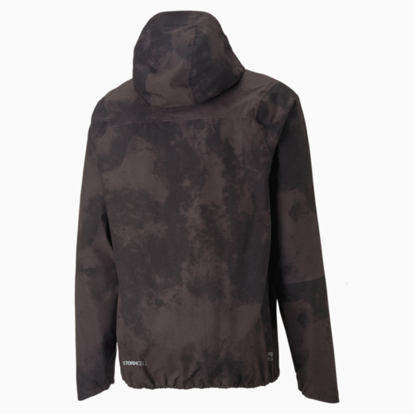Campera de trail running plegable stormCELL SympaTex® para hombre de la colección SEASONS, PUMA Black-AOP, large-ARG