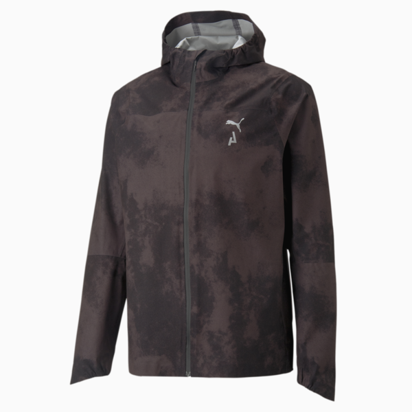 SEASONS stormCELL SympaTex® Packable Trail Running Jacket Men, PUMA Black-AOP, large-ZAF
