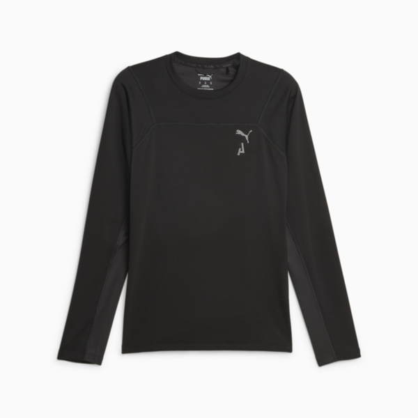 SEASONS rainCELL Long Sleeve Trail Running Tee Men, PUMA Black-PUMA Black, large-ZAF