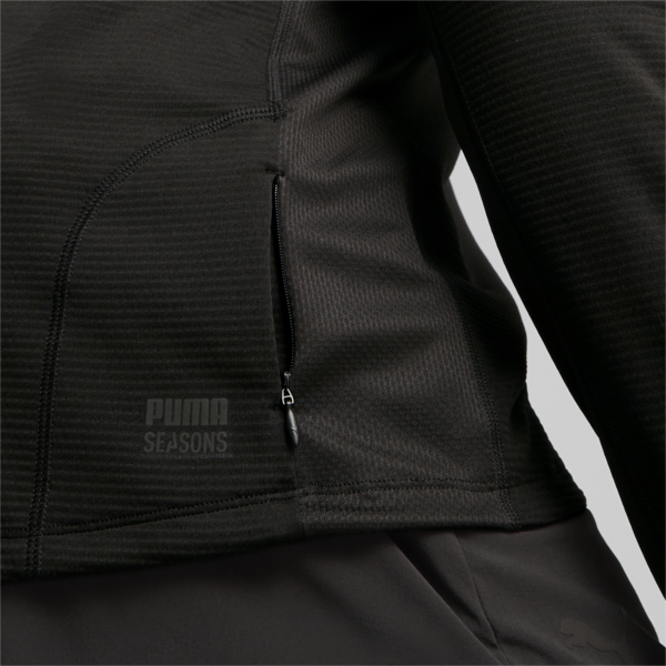 SEASONS rainCELL Long Sleeve Trail Running Tee Men, PUMA Black-PUMA Black, large-ZAF