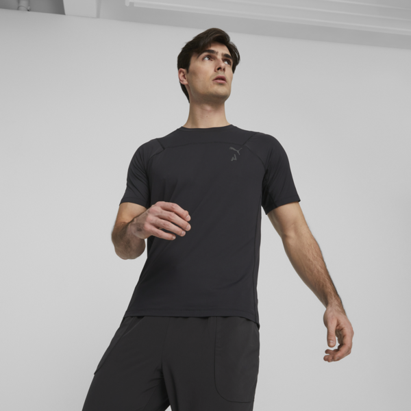 SEASONS coolCELL Men's Trail Running Tee, PUMA Black-PUMA Black, large-ZAF