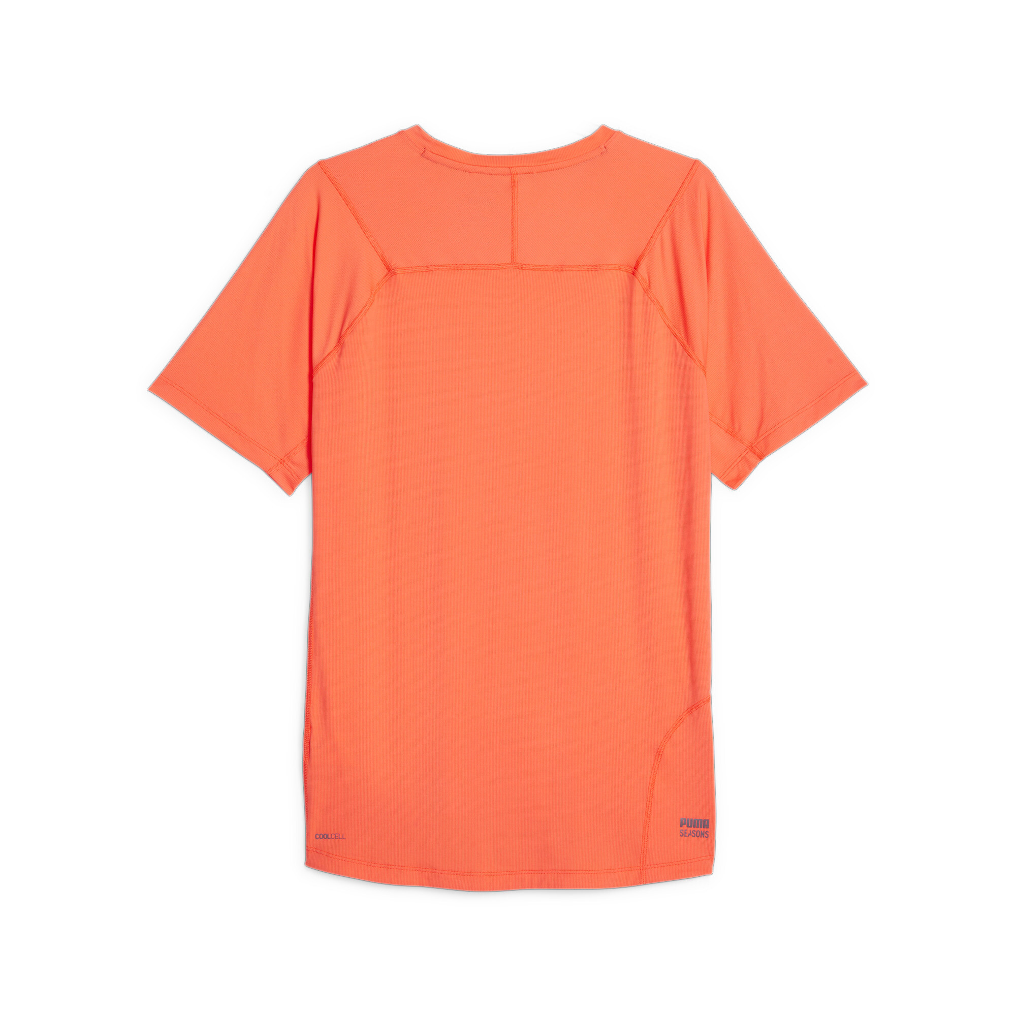 Men's PUMA SEASONS CoolCELL Trail Running T-Shirt In Orange, Size Small