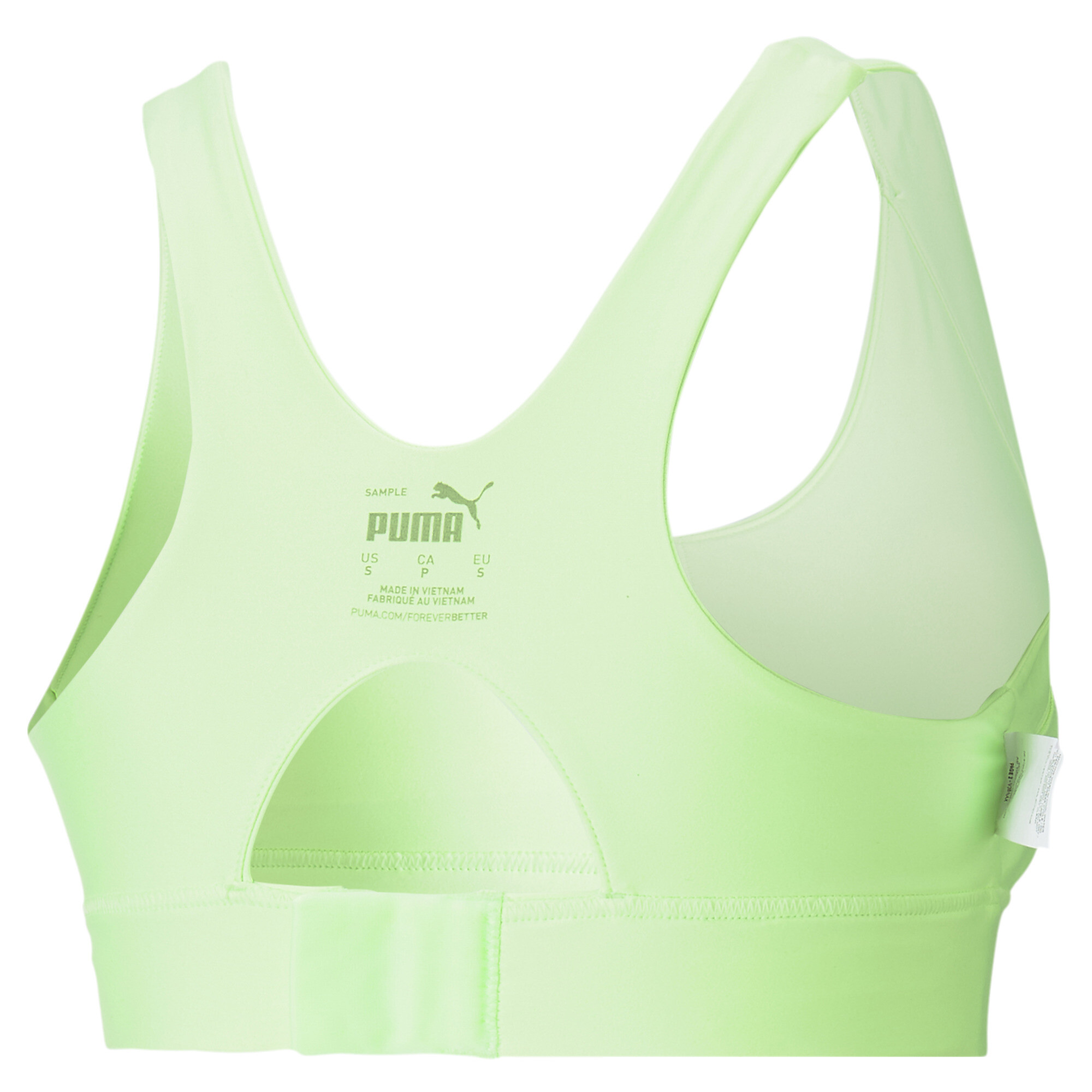 Women's PUMA High Support Ultraform Running Bra In 40 - Green, Size Small
