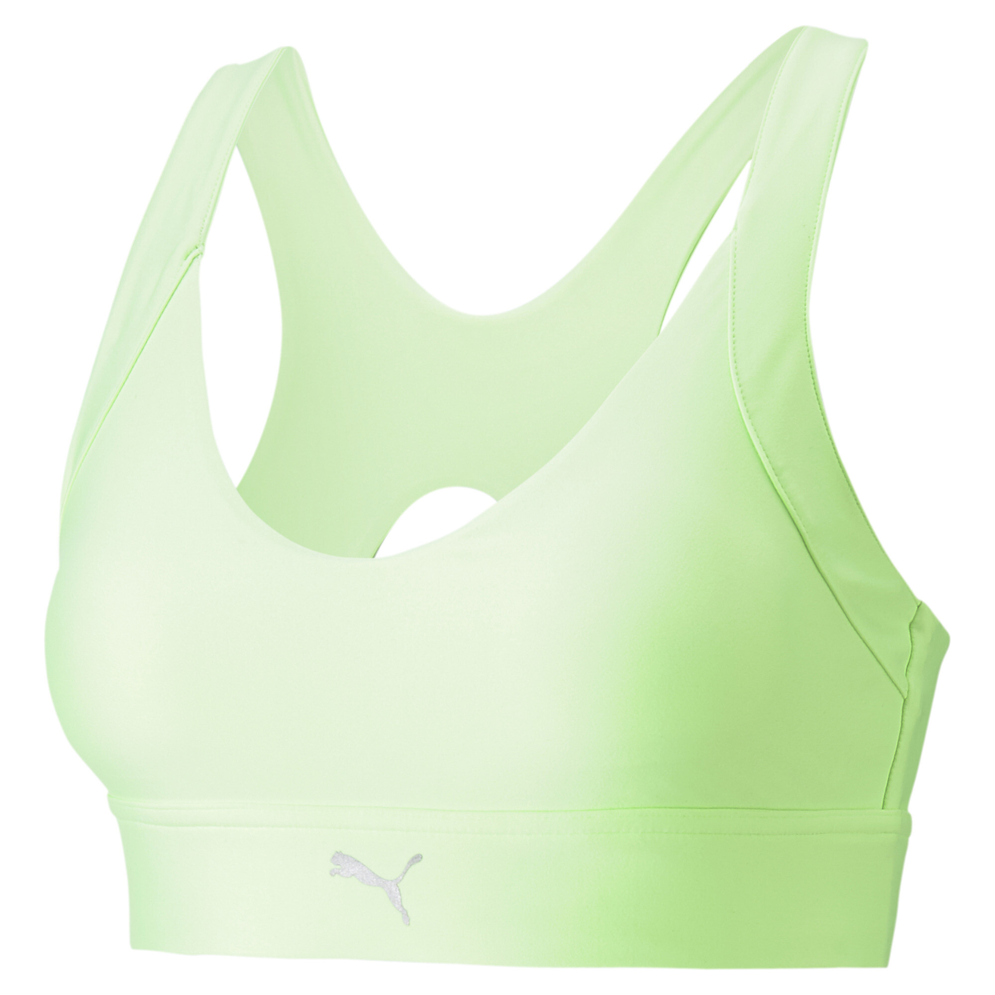Women's PUMA High Support Ultraform Running Bra In 40 - Green, Size Large