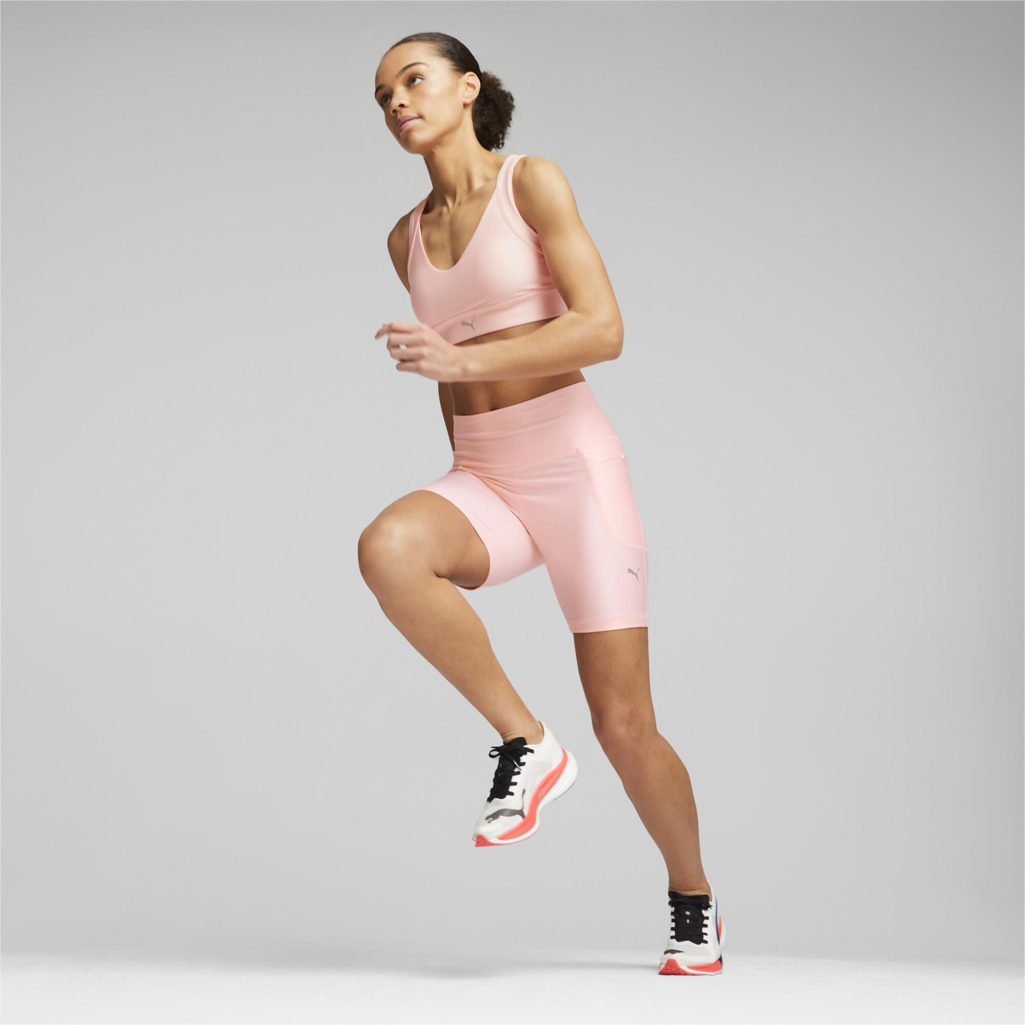 Women's Puma High Support Ultraform Running Bra, Pink, Size XL, Clothing