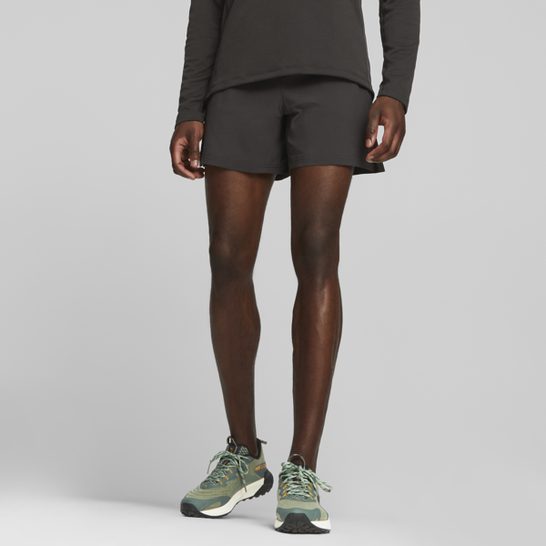 SEASONS Lightweight 5" Woven Trail Running Shorts Men, PUMA Black, large-ZAF