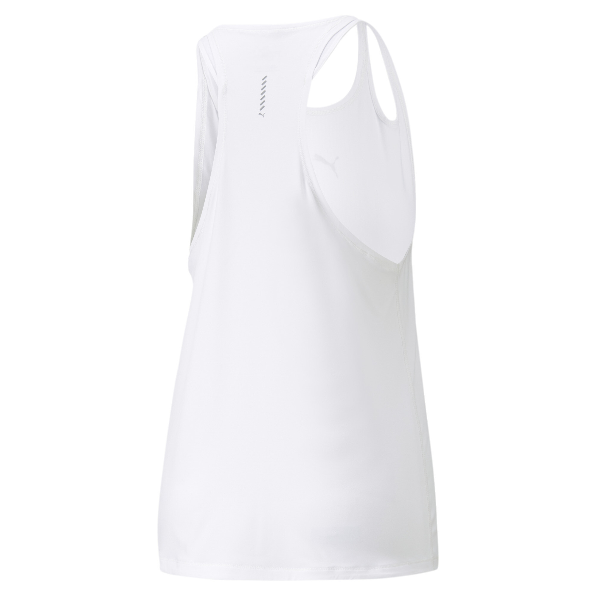 Women's Puma Run CLOUDSPUN Tank Top, White, Size L, Clothing