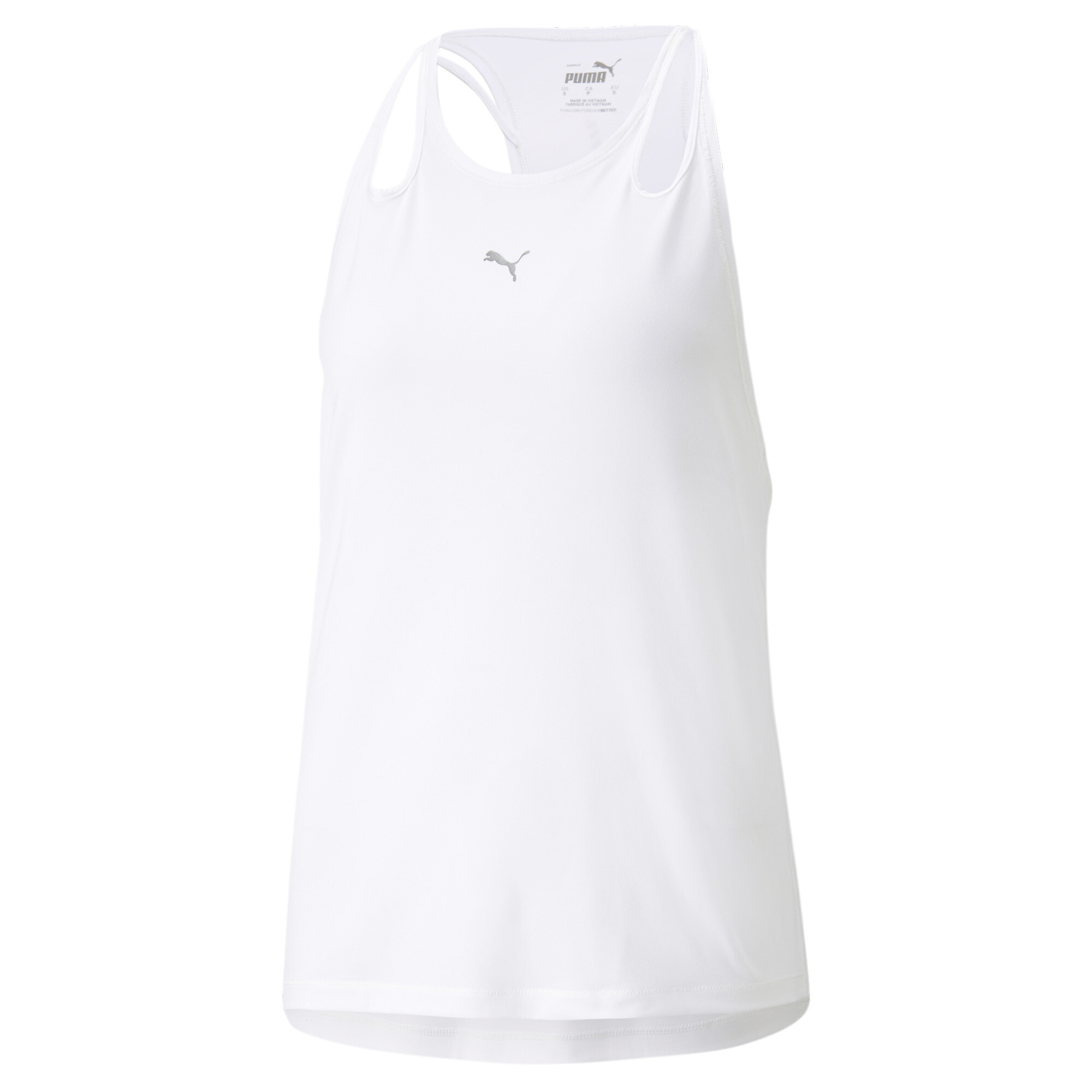 Women's Puma Run CLOUDSPUN Tank Top, White, Size L, Clothing
