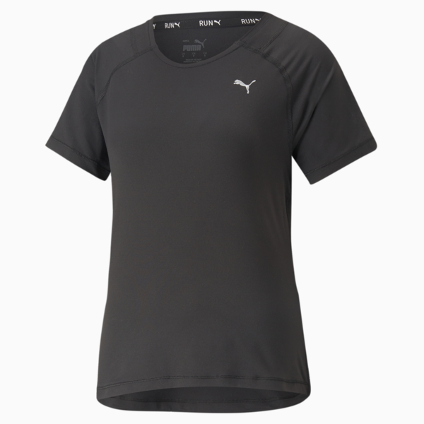 Run CLOUDSPUN Short Sleeve Tee Women, PUMA Black, large-ZAF