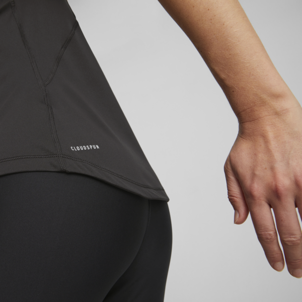 Run CLOUDSPUN Short Sleeve Tee Women, PUMA Black, large-ZAF