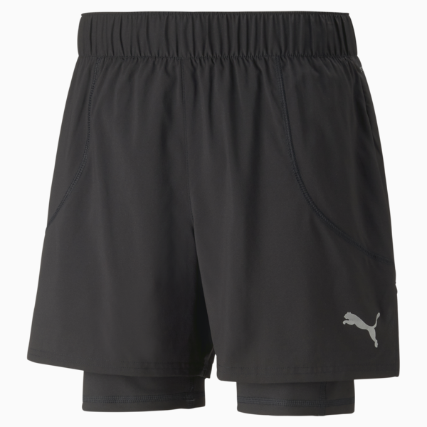 Run 2-in-1 5" Running Shorts Men, PUMA Black, large-ZAF
