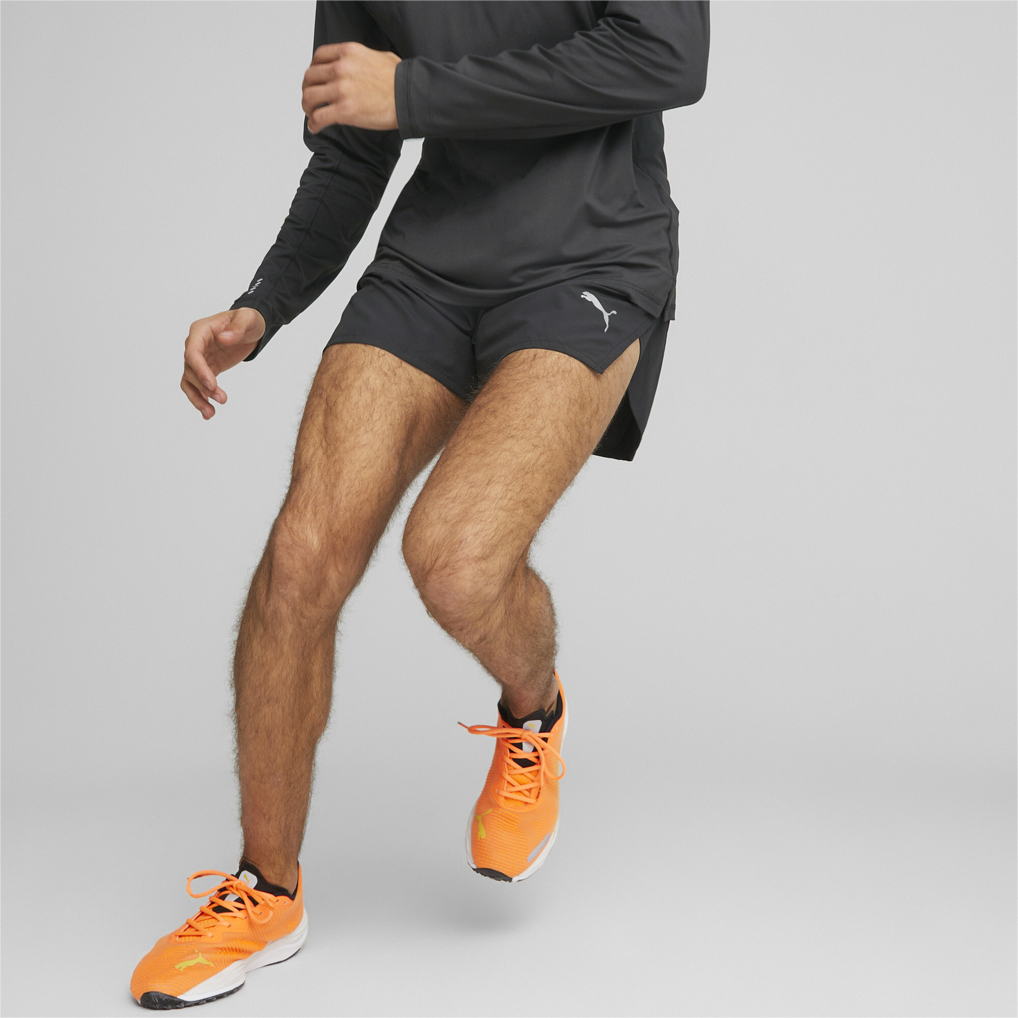 Men's Puma RUN ULTRAWEAVE 3 Running Shorts, Black, Size S, Clothing