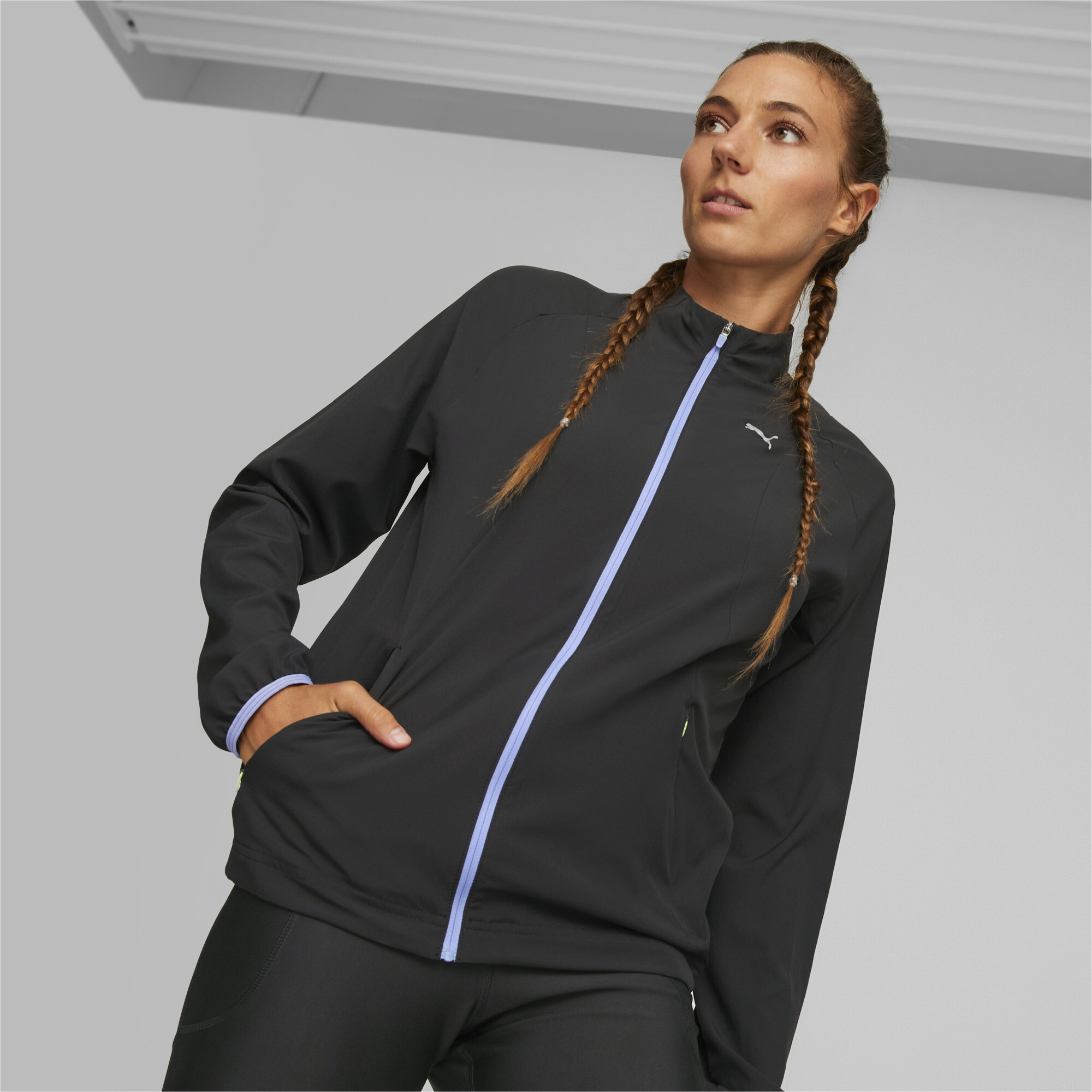 Puma running cheap jacket women's