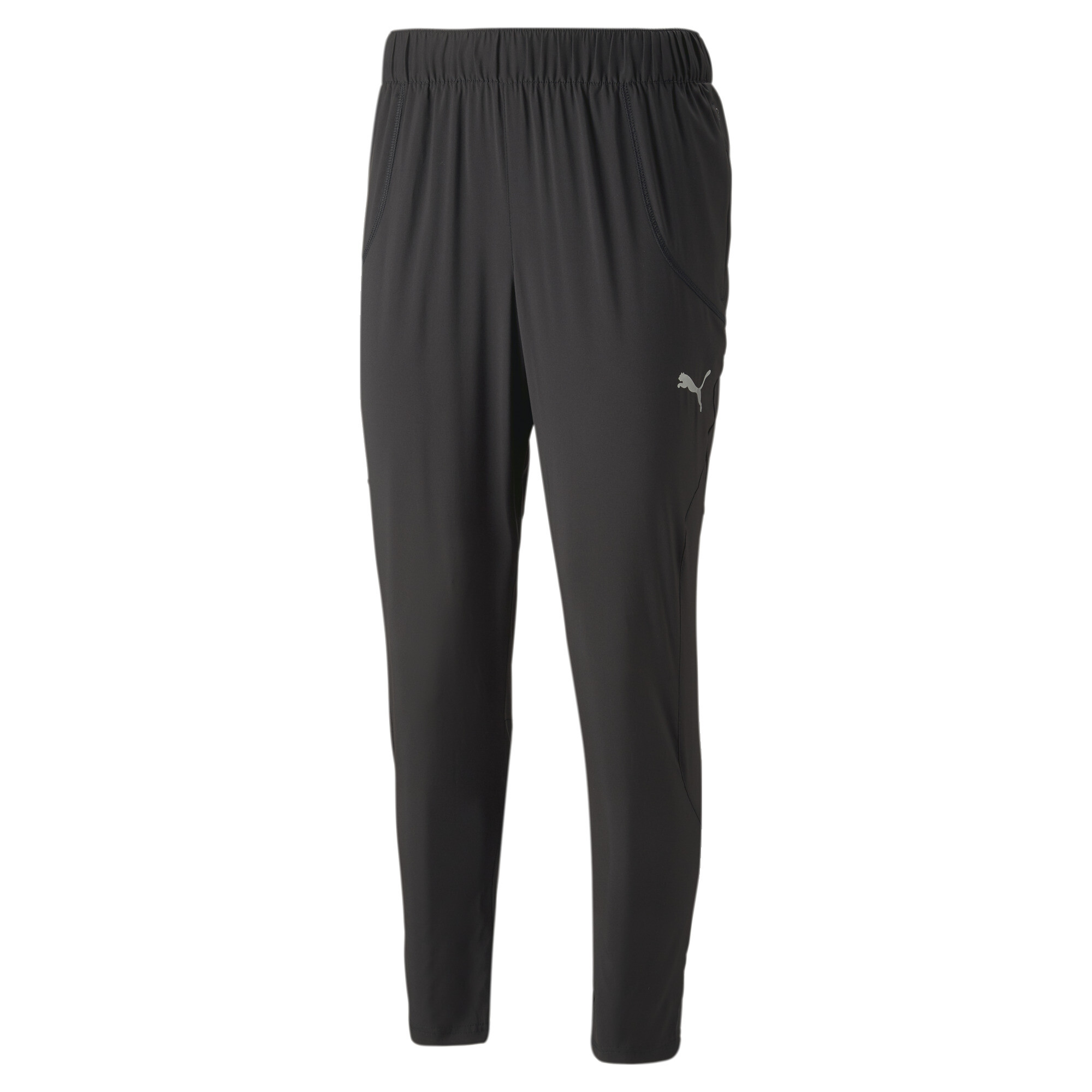 Men's PUMA RUN Tapered Woven Running Pants Men In Black, Size Small