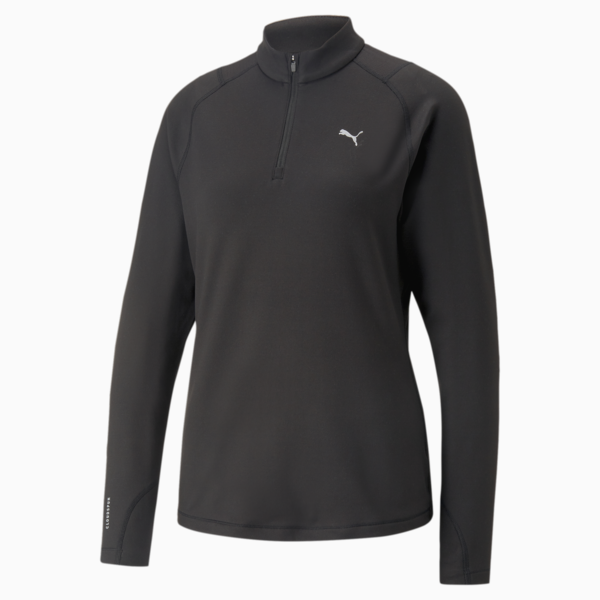 Run CLOUDSPUN Half-Zip Top Women, PUMA Black, large-ZAF