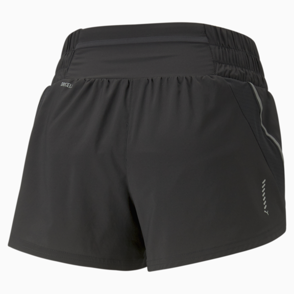RUN Woven 3" Running Shorts Women, PUMA Black, large-ZAF