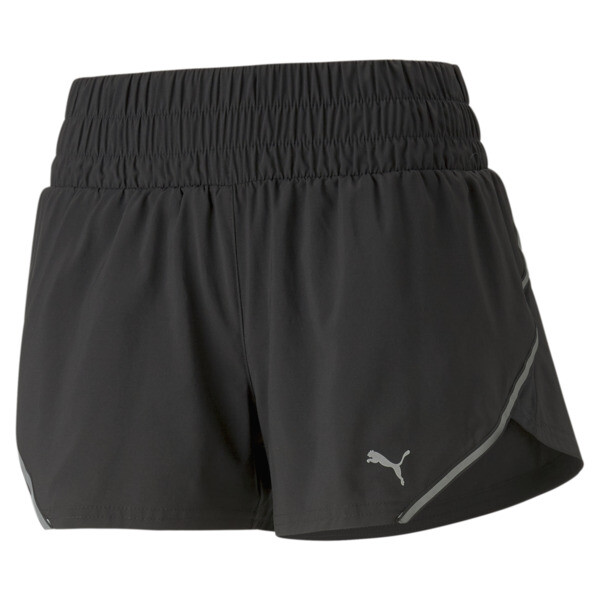 RUN Woven 3" Running Shorts Women, PUMA Black, large-ZAF