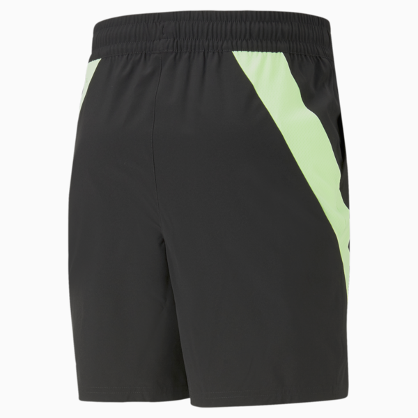 Shorts de training elásticos Fit 7" para hombre, PUMA Black-Fizzy Lime, large-ARG