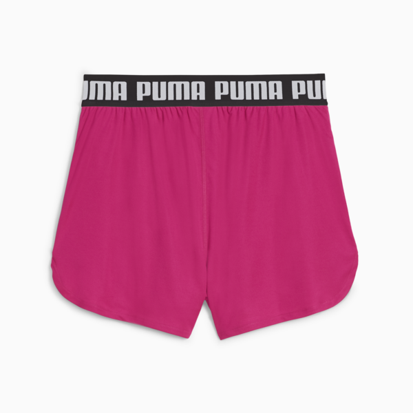 TRAIN ALL DAY 3" Knit Training Shorts Women, Garnet Rose-PUMA Black, large-ZAF