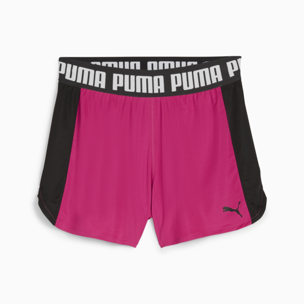 TRAIN ALL DAY 3" Knit Training Shorts Women, Garnet Rose-PUMA Black, large-ZAF
